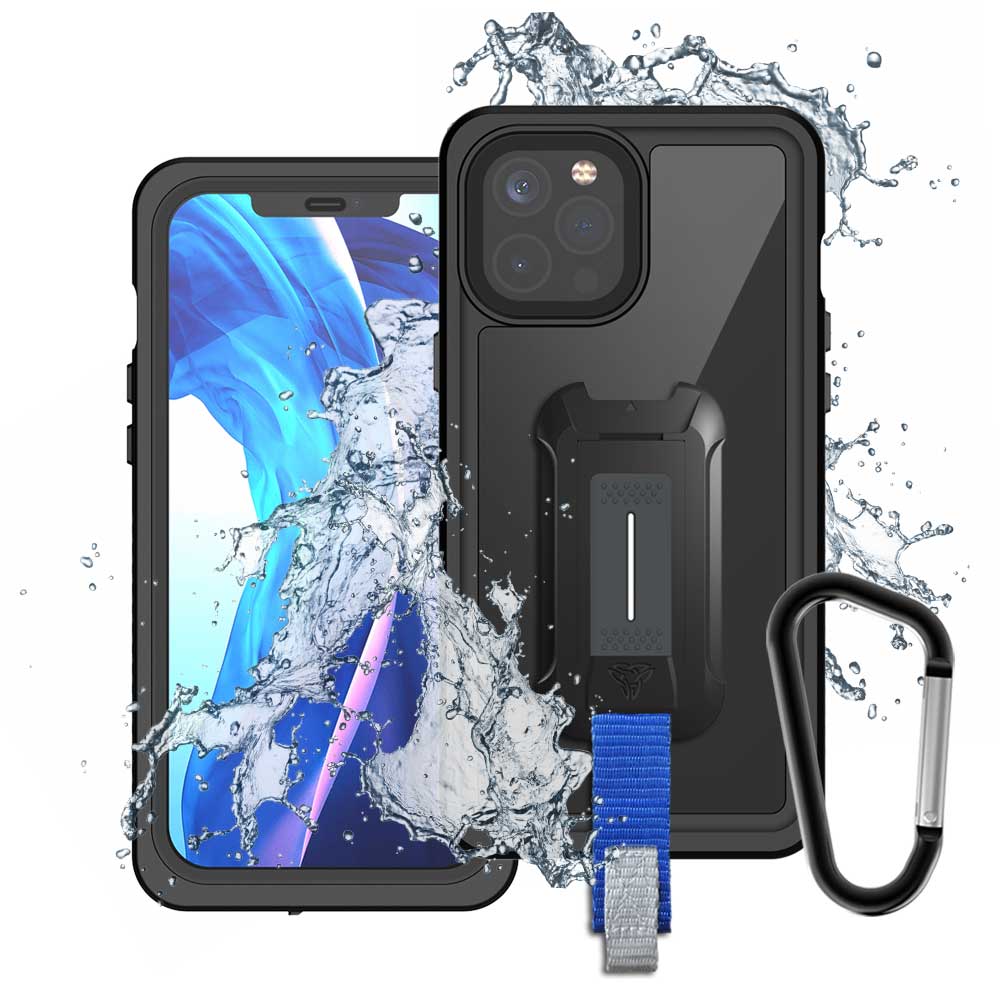 MX-IPH-12PRO | iPhone 12 Pro Case | Waterproof Case IP68 shock & water proof Cover w/ X-Mount & Carabiner
