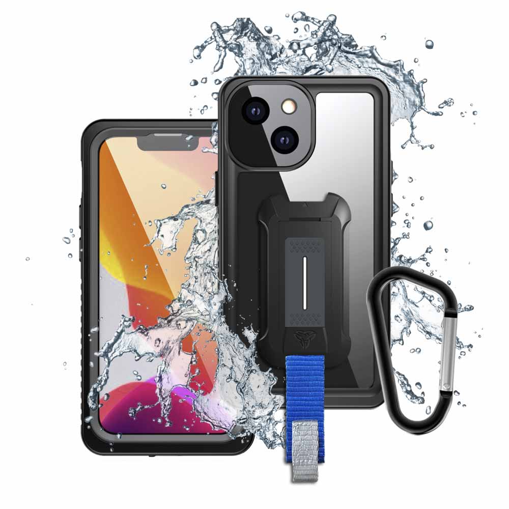 MX-IPH-13M | iPhone 13 Mini | Waterproof Case IP68 shock & water proof Cover w/ X-Mount & Carabiner