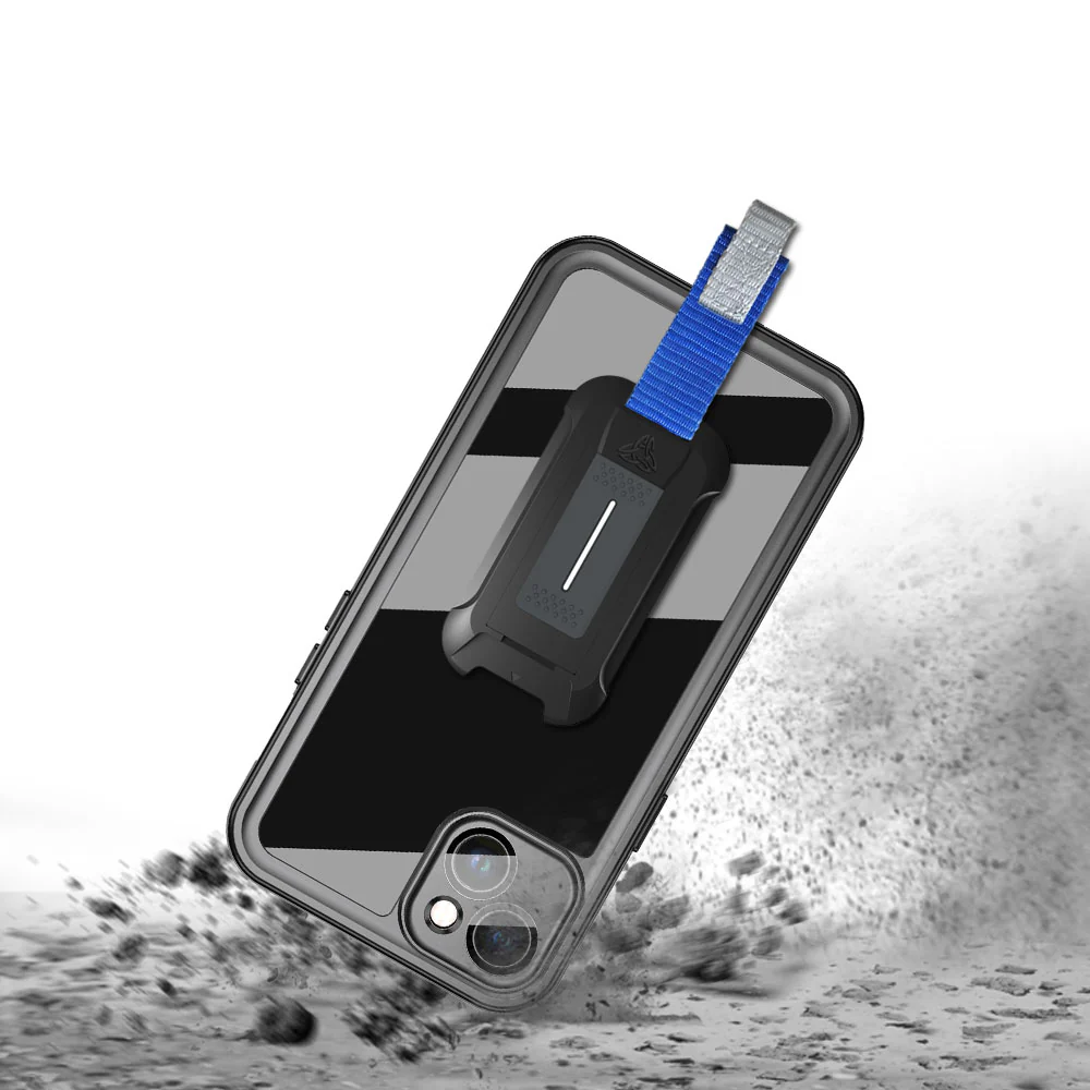 MX-IPH-14PL | iPhone 14 Plus | Waterproof Case IP68 shock & water proof Cover w/ X-Mount & Carabiner - Image 3