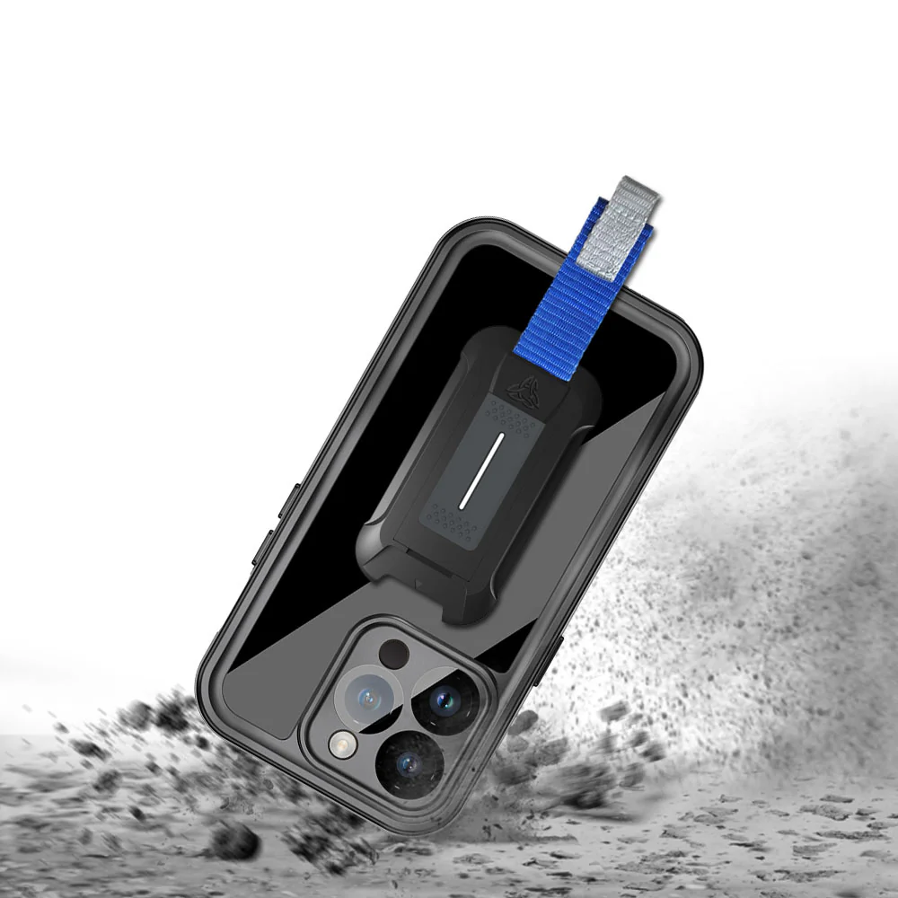 MX-IPH-14PRO | iPhone 14 Pro | Waterproof Case IP68 shock & water proof Cover w/ X-Mount & Carabiner - Image 3