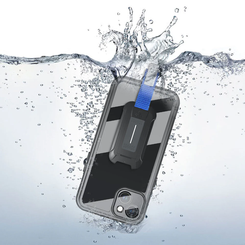 MX-IPH-15PL | iPhone 15 Plus | Waterproof Case IP68 shock & water proof Cover w/ X-Mount & Carabiner - Image 2