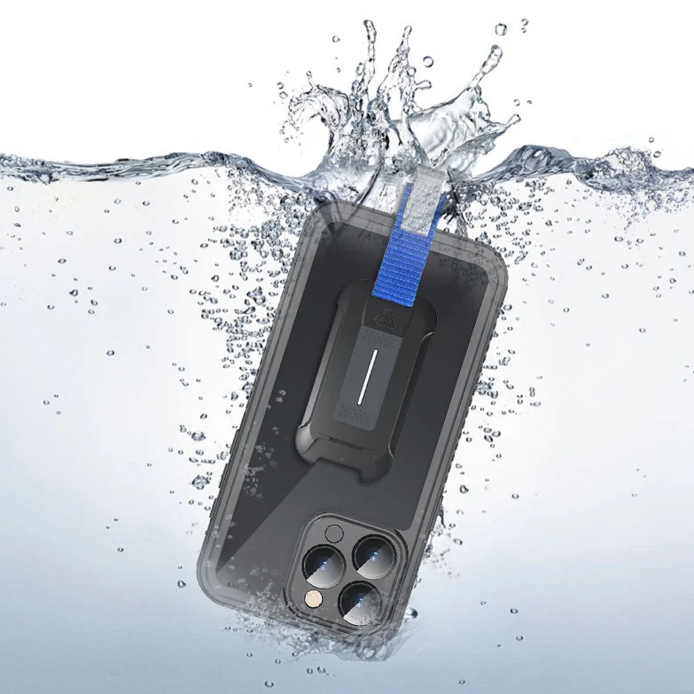 MX-IPH-15PMX | iPhone 15 Pro Max | Waterproof Case IP68 shock & water proof Cover w/ X-Mount & Carabiner - Image 2
