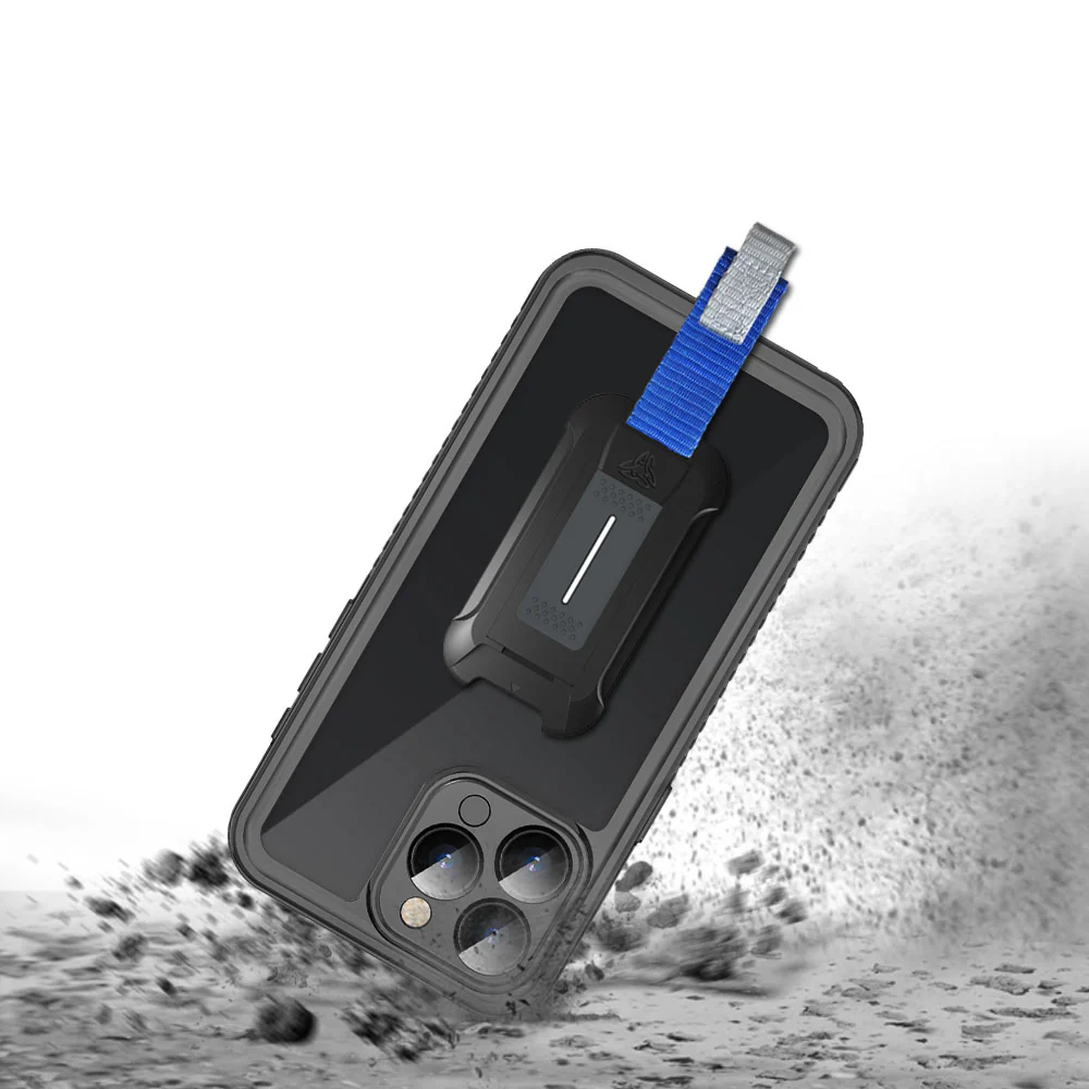 MX-IPH-15PMX | iPhone 15 Pro Max | Waterproof Case IP68 shock & water proof Cover w/ X-Mount & Carabiner - Image 3