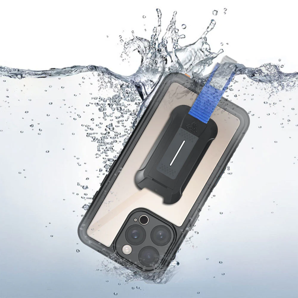 MX-IPH-16PRO | iPhone 16 Pro | Waterproof Case IP68 shock & water proof Cover w/ X-Mount & Carabiner - Image 2