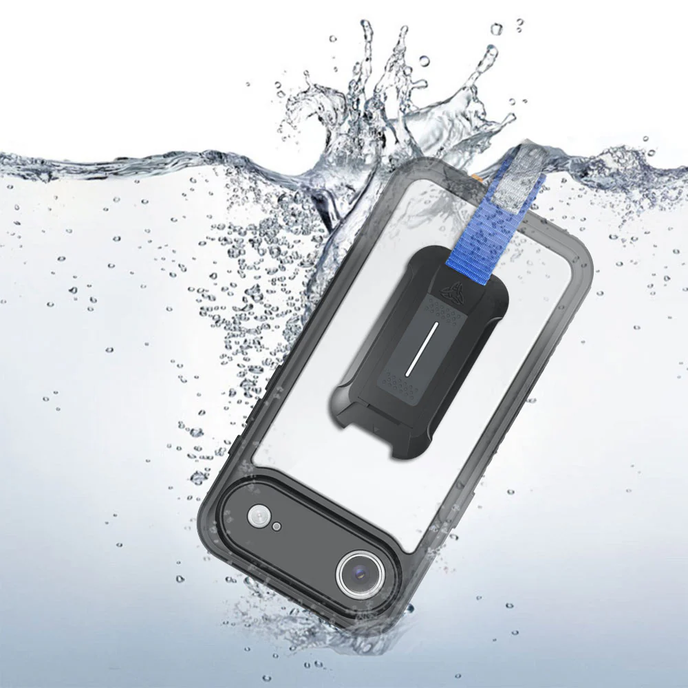MX-IPH-17AIR | iPhone Air / 17 Air | Waterproof Case IP68 shock & water proof Cover w/ X-Mount & Carabiner - Image 2