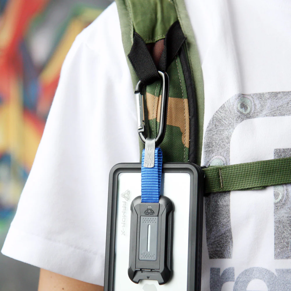 MX-IPH | iPhone 17 / iPhone 16 / iPhone 15 / iPhone 14 Series | Waterproof Case IP68 shock & water proof Cover w/ X-Mount & Carabiner - Image 5
