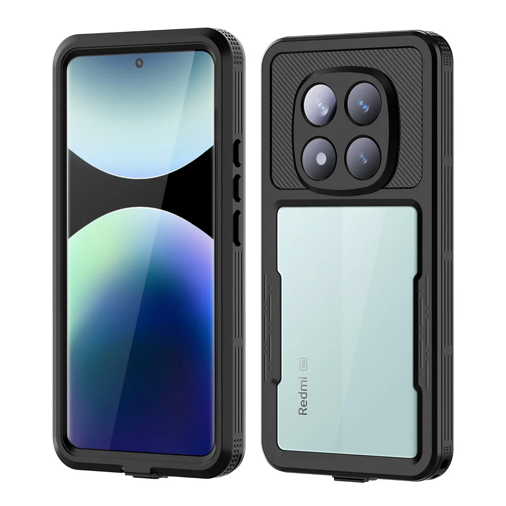 MX-Mi24-RMN14P5G | Xiaomi Redmi Note 14 Pro 5G Waterproof Case | IP68 shock & water proof Cover w/ X-Mount & Carabiner - Image 9