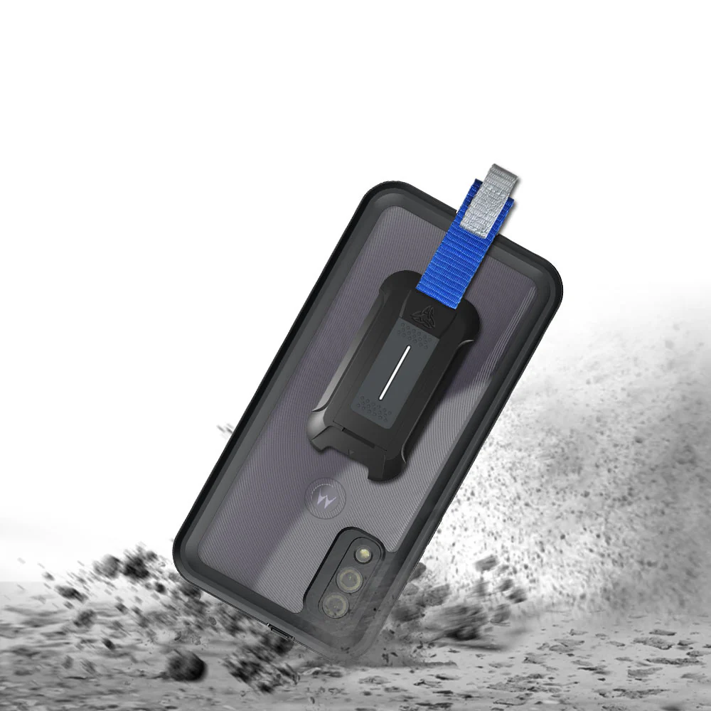 MX-MT21-GPR | Motorola Moto G Pure Waterproof Case | IP68 shock & water proof Cover w/ X-Mount & Carabiner - Image 3