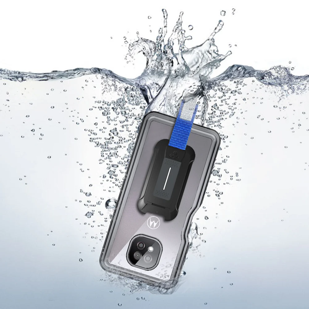 MX-MT21-GPW | Motorola Moto G Power (2021) Waterproof Case | IP68 shock & water proof Cover w/ X-Mount & Carabiner - Image 2