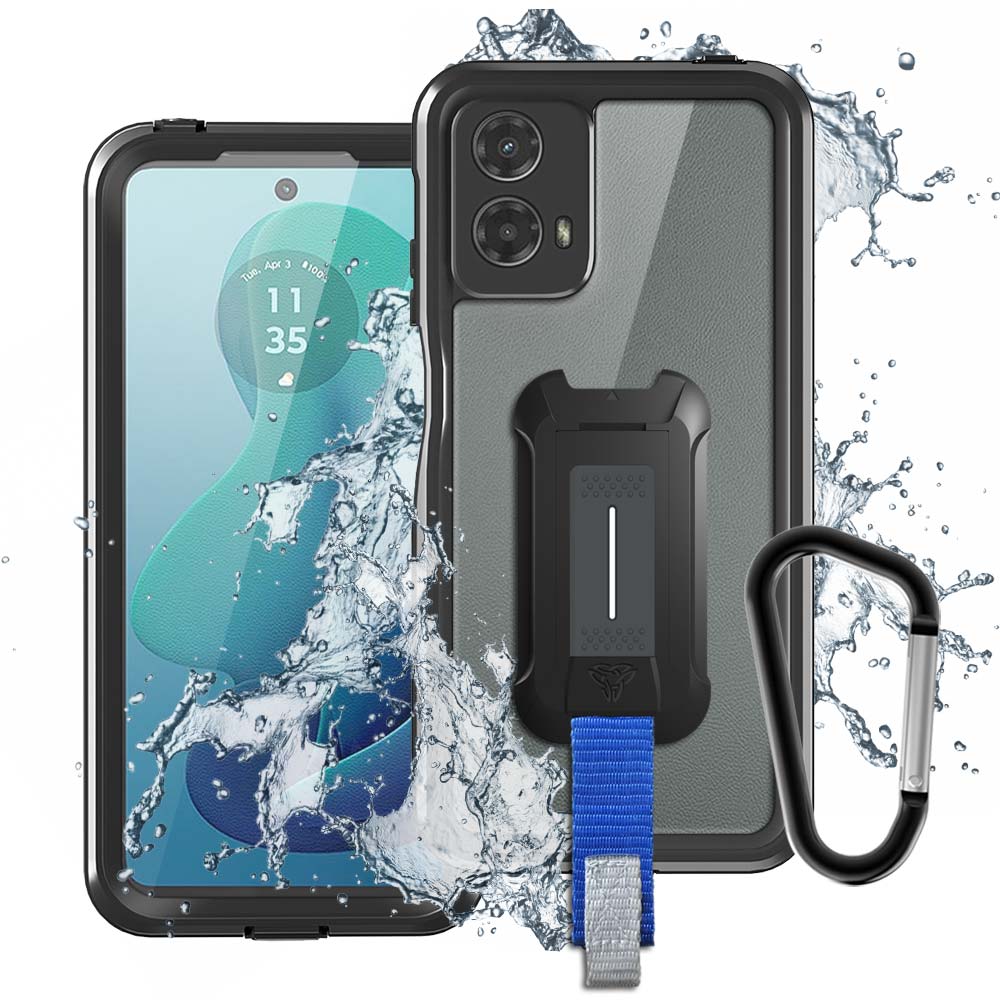 MX-MT24-G5G24 | Motorola Moto G 5G (2024) Waterproof Case | IP68 shock & water proof Cover w/ X-Mount & Carabiner