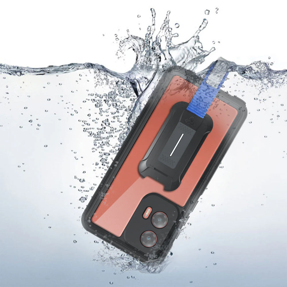 MX-MT24-STY24 | Motorola Moto G Stylus 5G (2024) Waterproof Case | IP68 shock & water proof Cover w/ X-Mount & Carabiner - Image 2