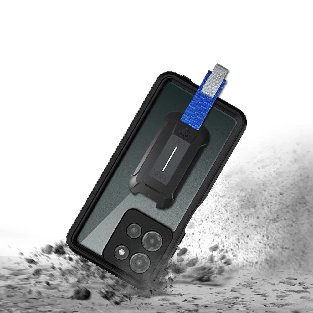 MX-MT25-G5G25 | Motorola Moto G (2025) / Moto G 5G (2025) Waterproof Case | IP68 shock & water proof Cover w/ X-Mount & Carabiner - Image 10