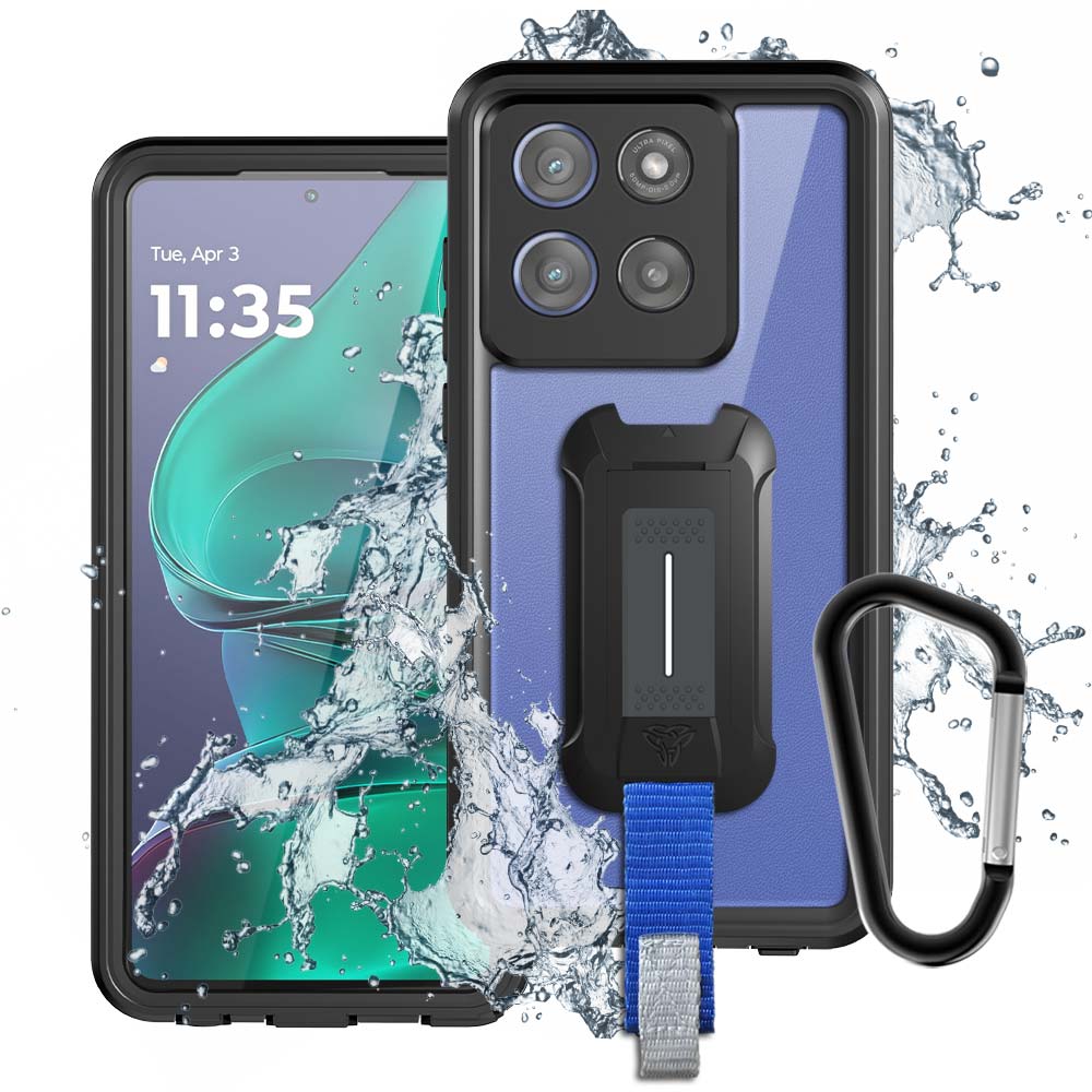 MX-MT25-STY25 | Motorola Moto G Stylus 5G (2025) Waterproof Case | IP68 shock & water proof Cover w/ X-Mount & Carabiner
