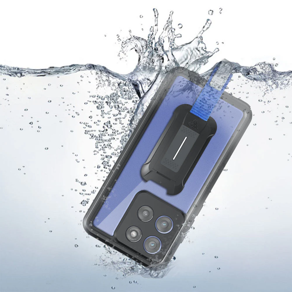 MX-MT25-STY25 | Motorola Moto G Stylus 5G (2025) Waterproof Case | IP68 shock & water proof Cover w/ X-Mount & Carabiner - Image 7