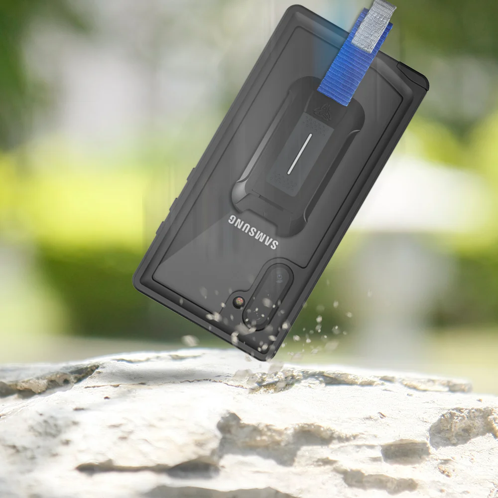 MX-N10-BK | Samsung Galaxy Note10 Waterproof Case | IP68 shock & water proof Cover w/ X-Mount & Carabiner - Image 8