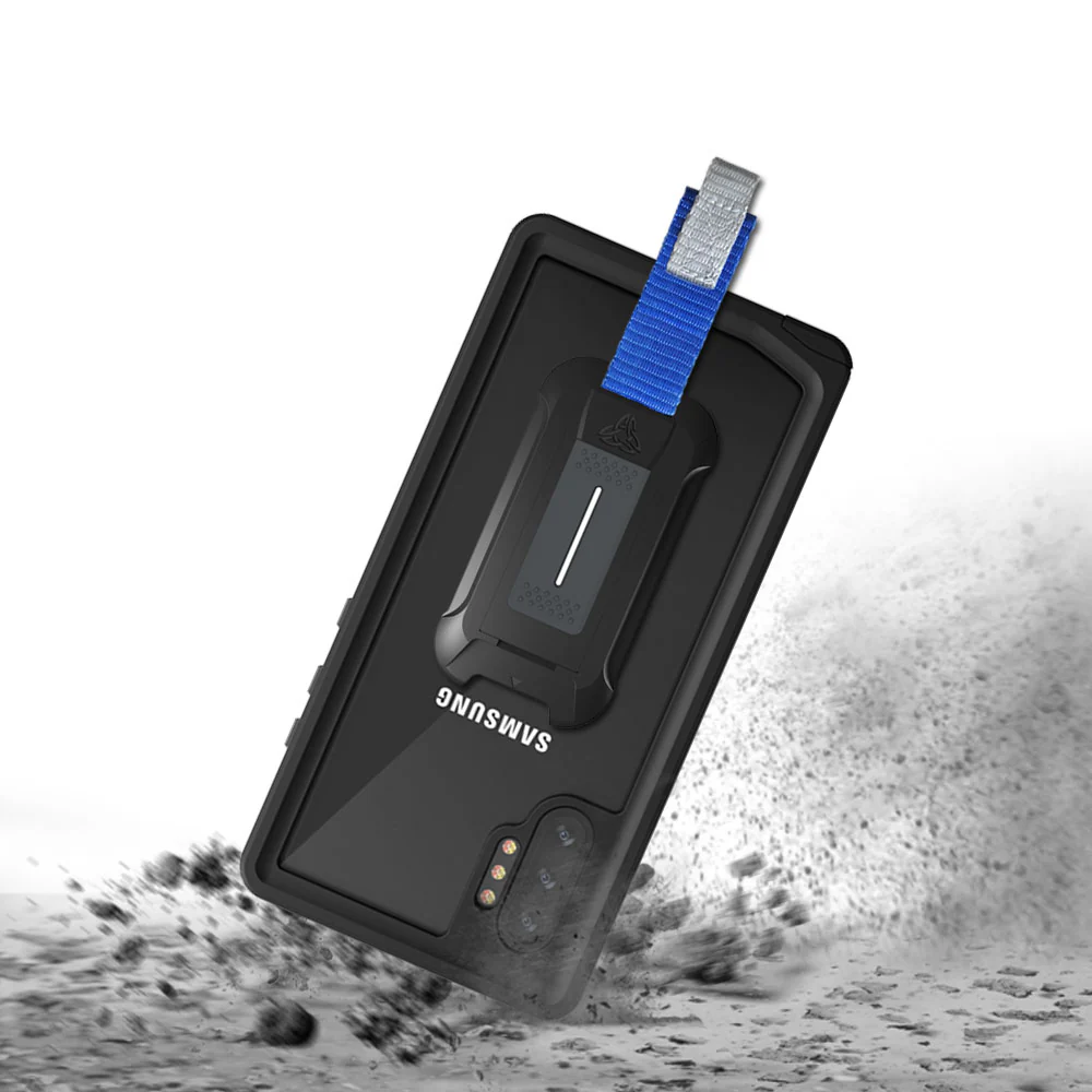 MX-N10P-BK | Samsung Galaxy Note10+ Note10 Plus Waterproof Case | IP68 shock & water proof Cover w/ X-Mount & Carabiner - Image 3