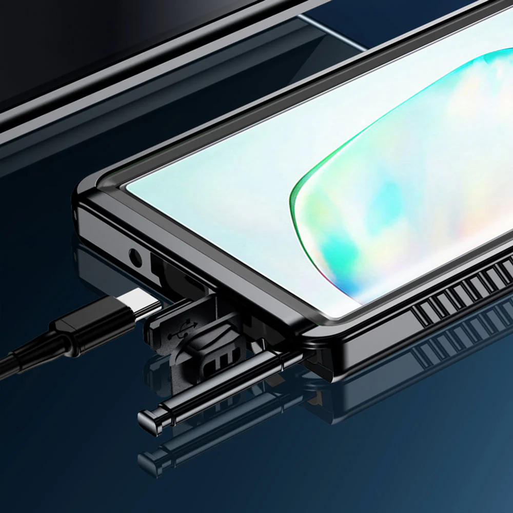 MX-N10P-BK | Samsung Galaxy Note10+ Note10 Plus Waterproof Case | IP68 shock & water proof Cover w/ X-Mount & Carabiner - Image 9