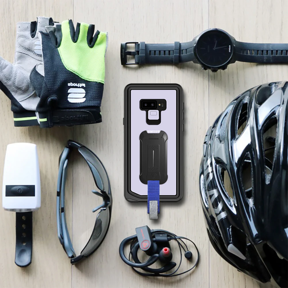 MX-N9-BK*NOTE 9 | Samsung Galaxy Note 9 Waterproof Case | IP68 shock & water proof Cover w/ X-Mount & Carabiner - Image 3