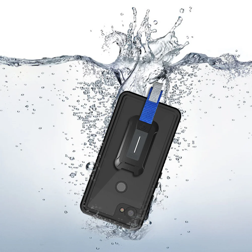MX-PX3A | Google Pixel 3a Waterproof Case | IP68 shock & water proof Cover w/ X-Mount & Carabiner - Image 8