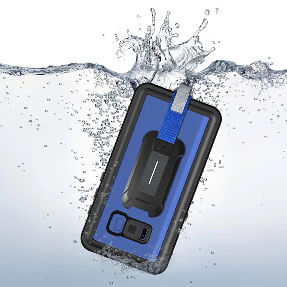 MX-S8P-BK | Samsung Galaxy S8 Plus Waterproof Case | IP68 shock & water proof Cover w/ X-Mount & Carabiner - Image 8