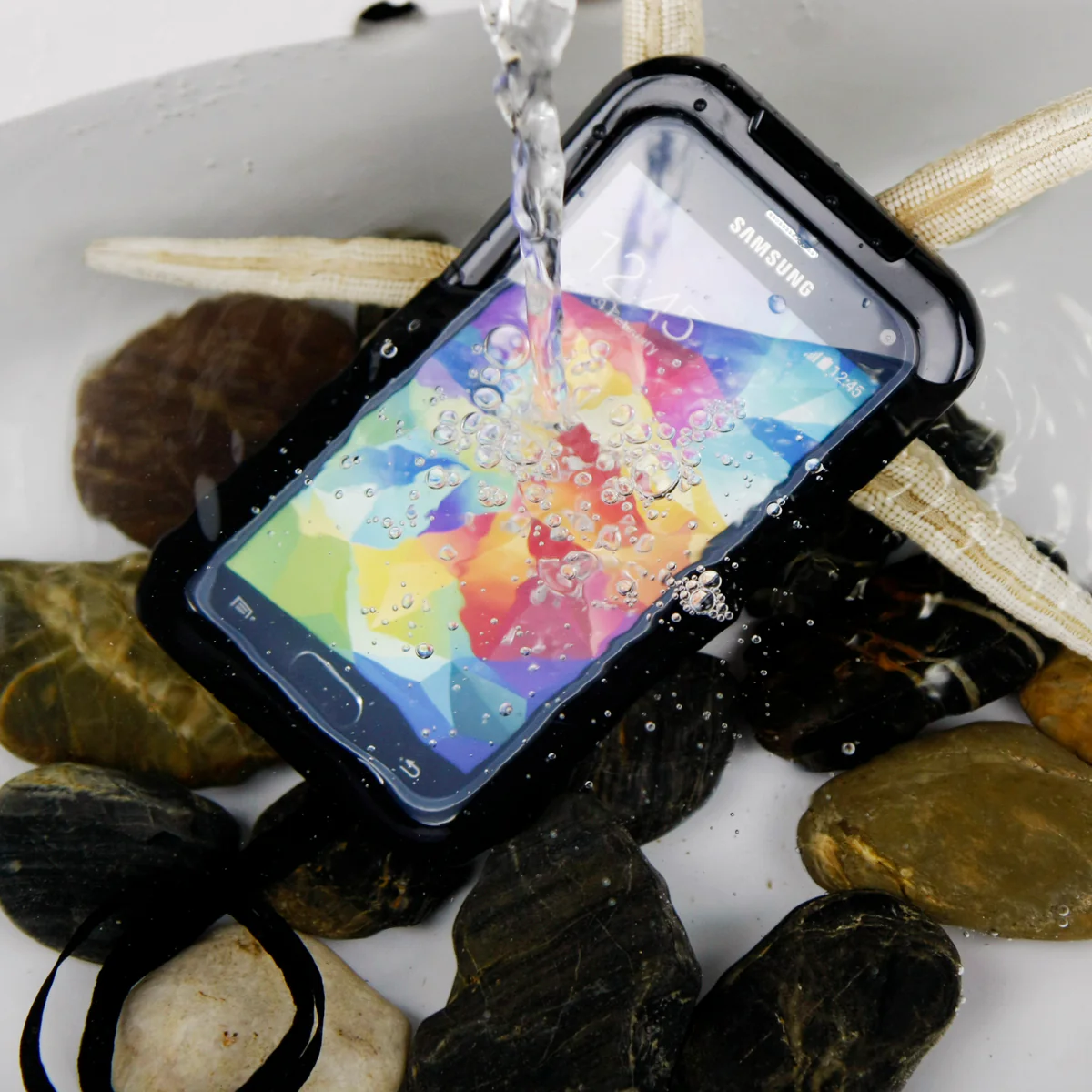 MX-SG6 | Samung Galaxy S6 & S6 edge | IPX7  Waterproof Case w/ KEY Mount & Carabiner - Image 3