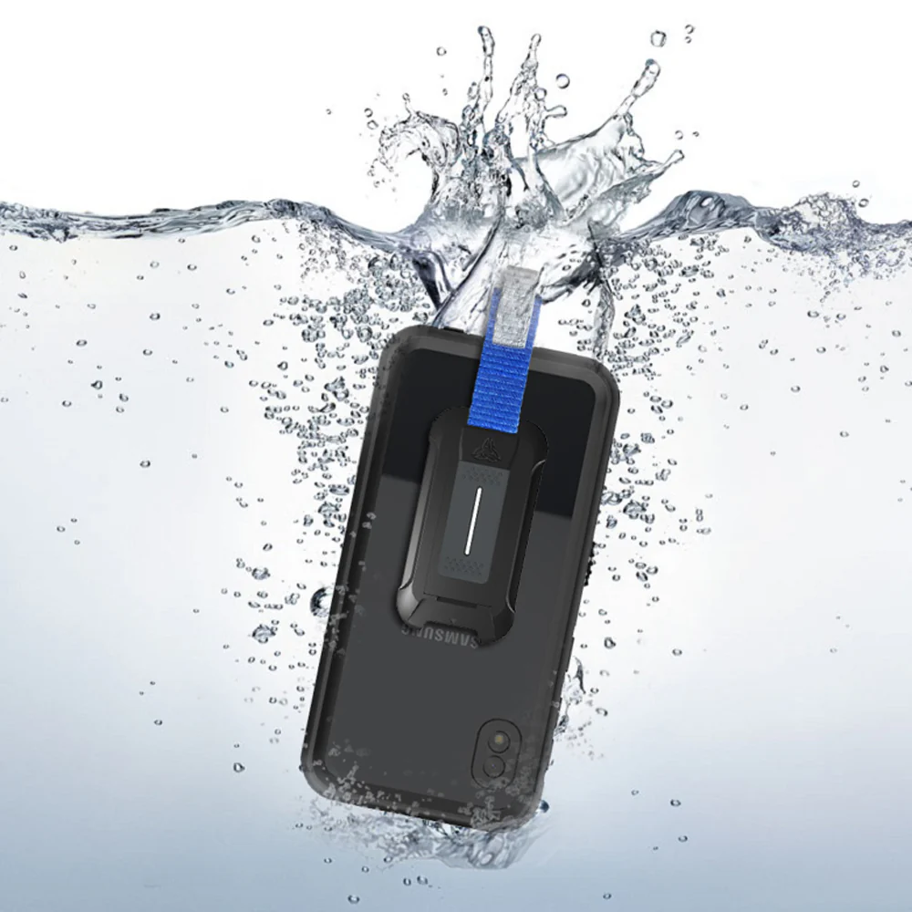 MX-SS19-A10E | Samsung Galaxy A10e Waterproof Case | IP68 shock & water proof Cover w/ X-Mount & Carabiner - Image 8
