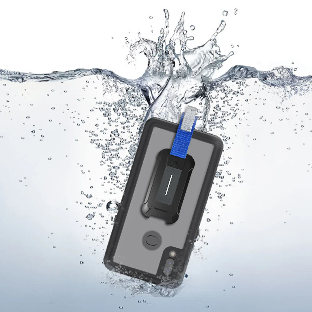MX-SS19-A10S | Samsung Galaxy A10S Waterproof Case | IP68 shock & water proof Cover w/ X-Mount & Carabiner - Image 7