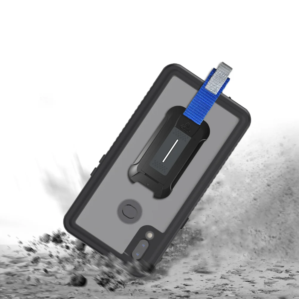 MX-SS19-A10S | Samsung Galaxy A10S Waterproof Case | IP68 shock & water proof Cover w/ X-Mount & Carabiner - Image 8