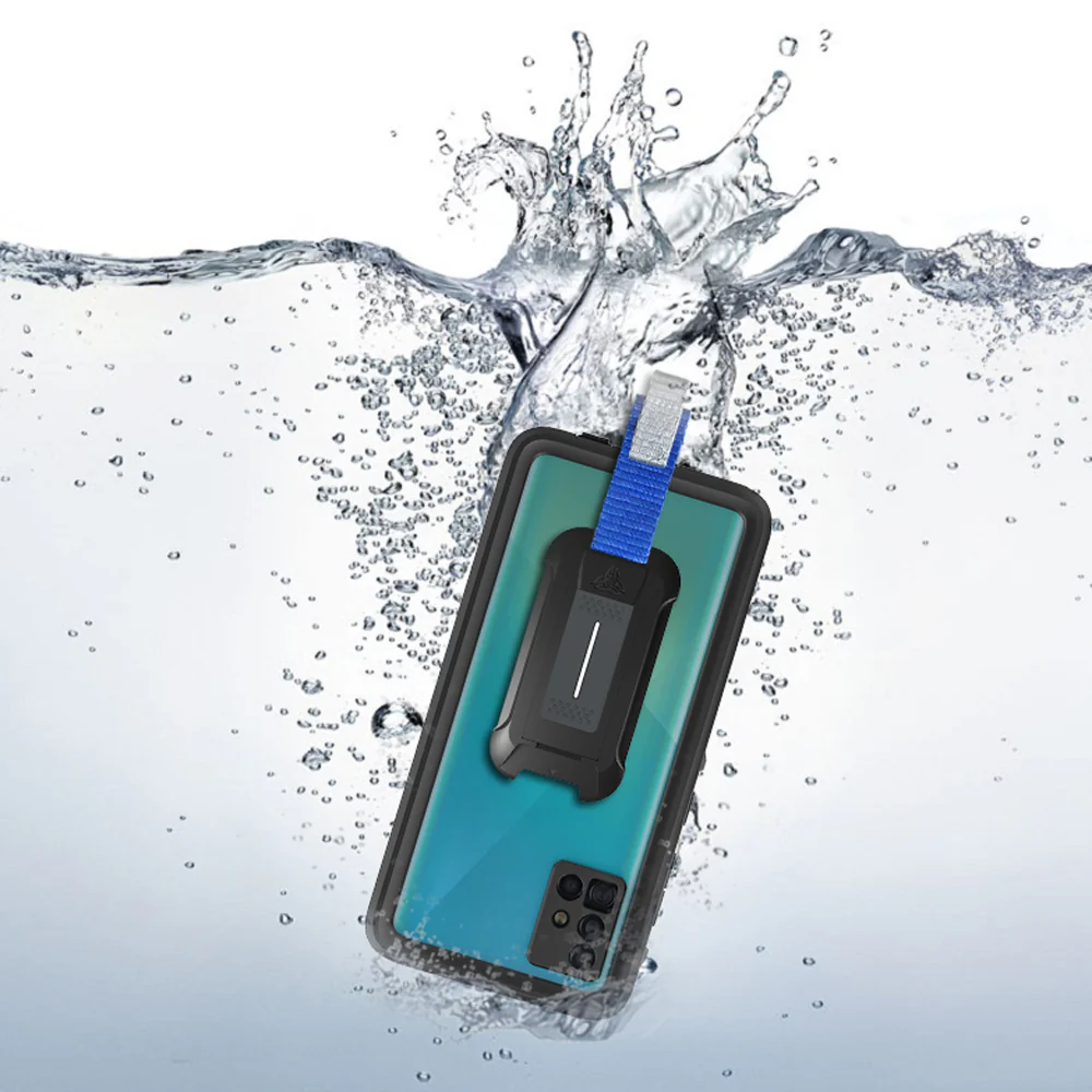 MX-SS19-A51*4G | Samsung Galaxy A51 4G (NOT for A51 5G) Waterproof Case | IP68 shock & water proof Cover w/ X-Mount & Carabiner - Image 7