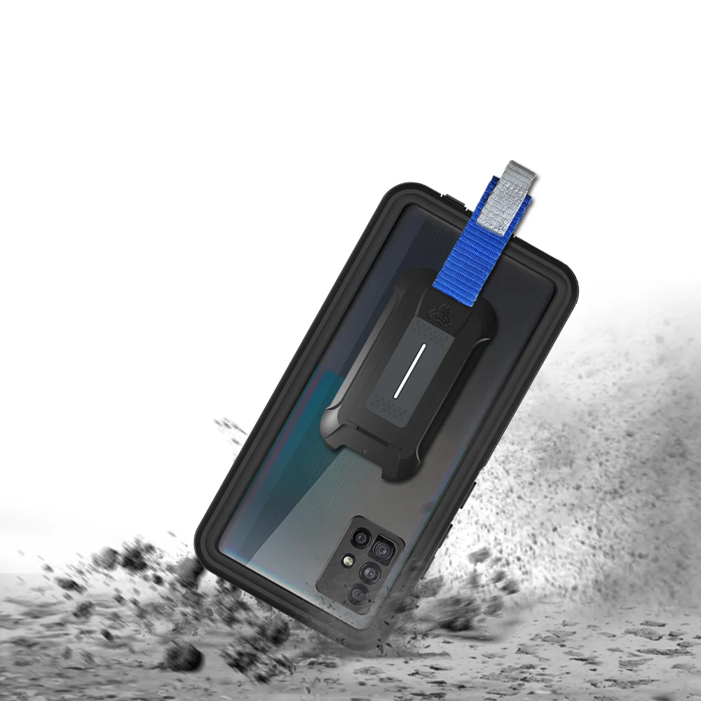 MX-SS20-A51*5G | Samsung Galaxy A51 5G Waterproof Case | IP68 shock & water proof Cover w/ X-Mount & Carabiner - Image 7