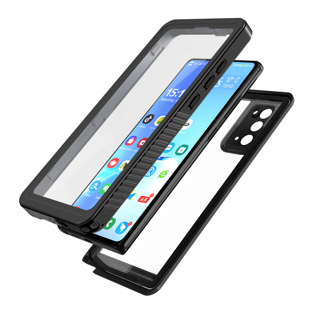 MX-SS20-N20 | Samsung Galaxy Note20 / Note20 5G Waterproof Case | IP68 shock & water proof Cover w/ X-Mount & Carabiner - Image 10