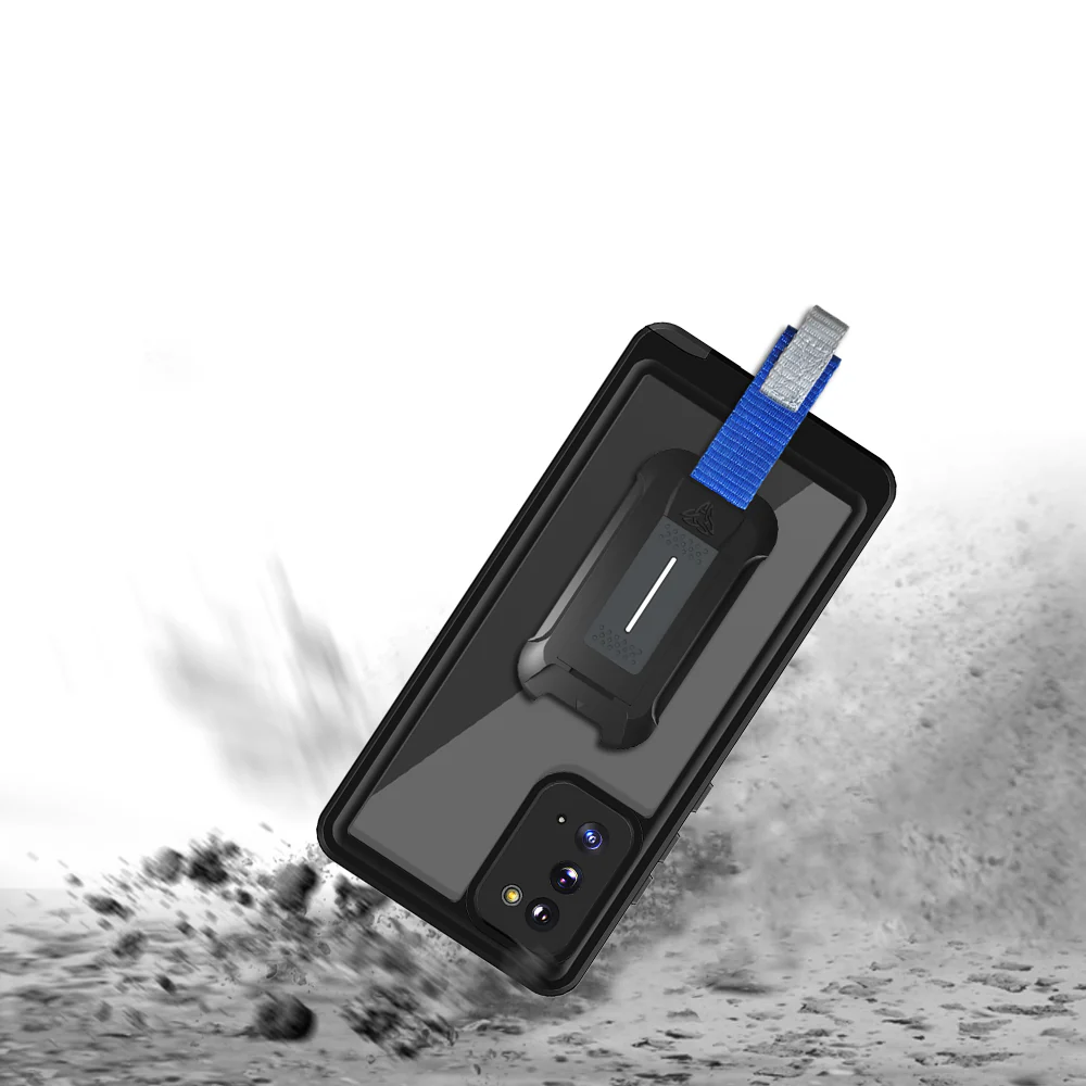 MX-SS20-N20 | Samsung Galaxy Note20 / Note20 5G Waterproof Case | IP68 shock & water proof Cover w/ X-Mount & Carabiner - Image 7