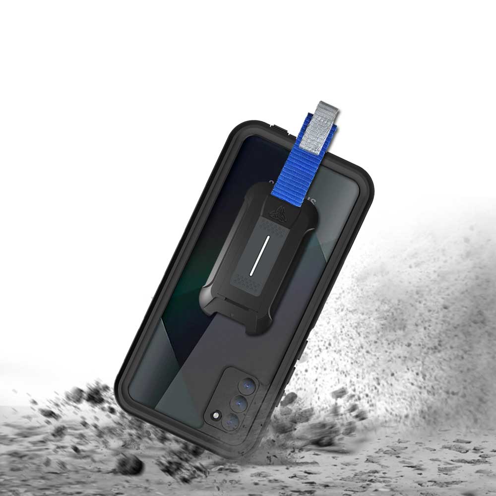MX-SS21-A02SUS | Samsung Galaxy A02S (US Ver.) Waterproof Case | IP68 shock & water proof Cover w/ X-Mount & Carabiner - Image 9