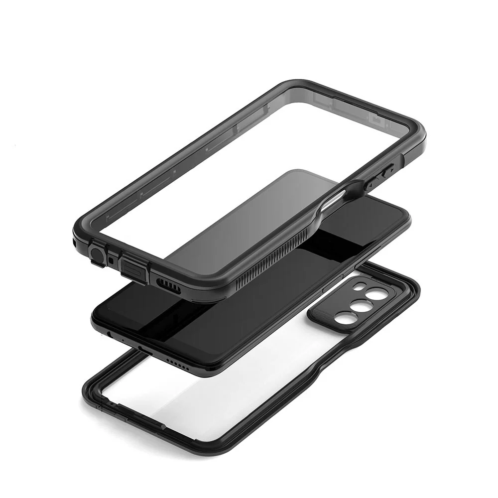 MX-SS21-A03SNA | Samsung Galaxy A03s SM-A037 (North America Ver.)  Waterproof Case | IP68 shock & water proof Cover w/ X-Mount & Carabiner - Image 9