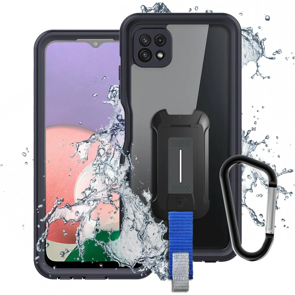 MX-SS21-A225G | Samsung Galaxy A22 5G SM-A226 Waterproof Case | IP68 shock & water proof Cover w/ X-Mount & Carabiner