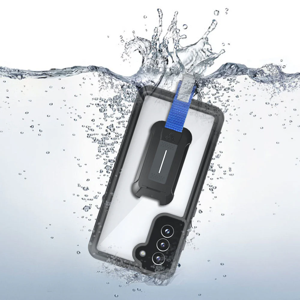 MX-SS21-S21FE | Samsung Galaxy S21 FE Waterproof Case | IP68 shock & water proof Cover w/ X-Mount & Carabiner - Image 2