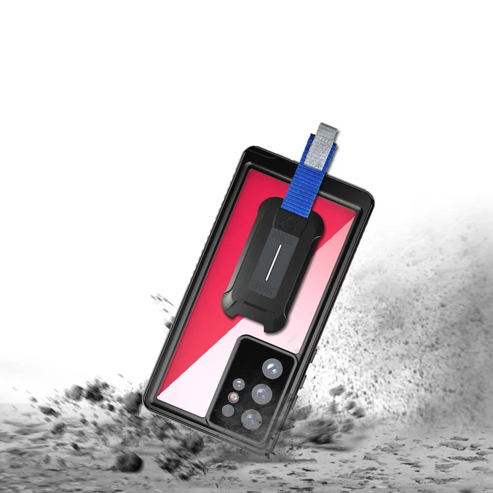 MX-SS22-S22U | Samsung Galaxy S22 Ultra 5G SM-S908 Waterproof Case | IP68 shock & water proof Cover w/ X-Mount & Carabiner - Image 7