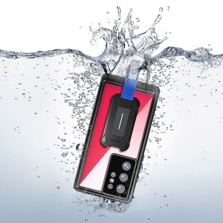 MX-SS22-S22U | Samsung Galaxy S22 Ultra 5G SM-S908 Waterproof Case | IP68 shock & water proof Cover w/ X-Mount & Carabiner - Image 8