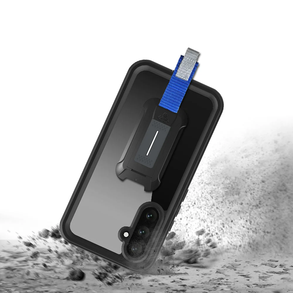 MX-SS23-A545G | Samsung Galaxy A54 5G SM-A546 Waterproof Case | IP68 shock & water proof Cover w/ X-Mount & Carabiner - Image 3