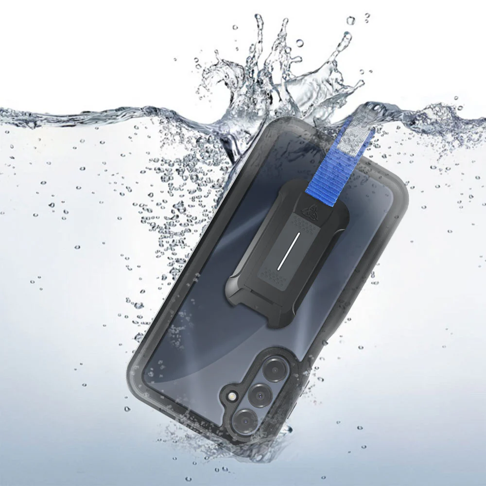 MX-SS24-A165G | Samsung Galaxy A16 5G SM-A166 / A16 4G SM-A165 Waterproof Case | IP68 shock & water proof Cover w/ X-Mount & Carabiner - Image 2