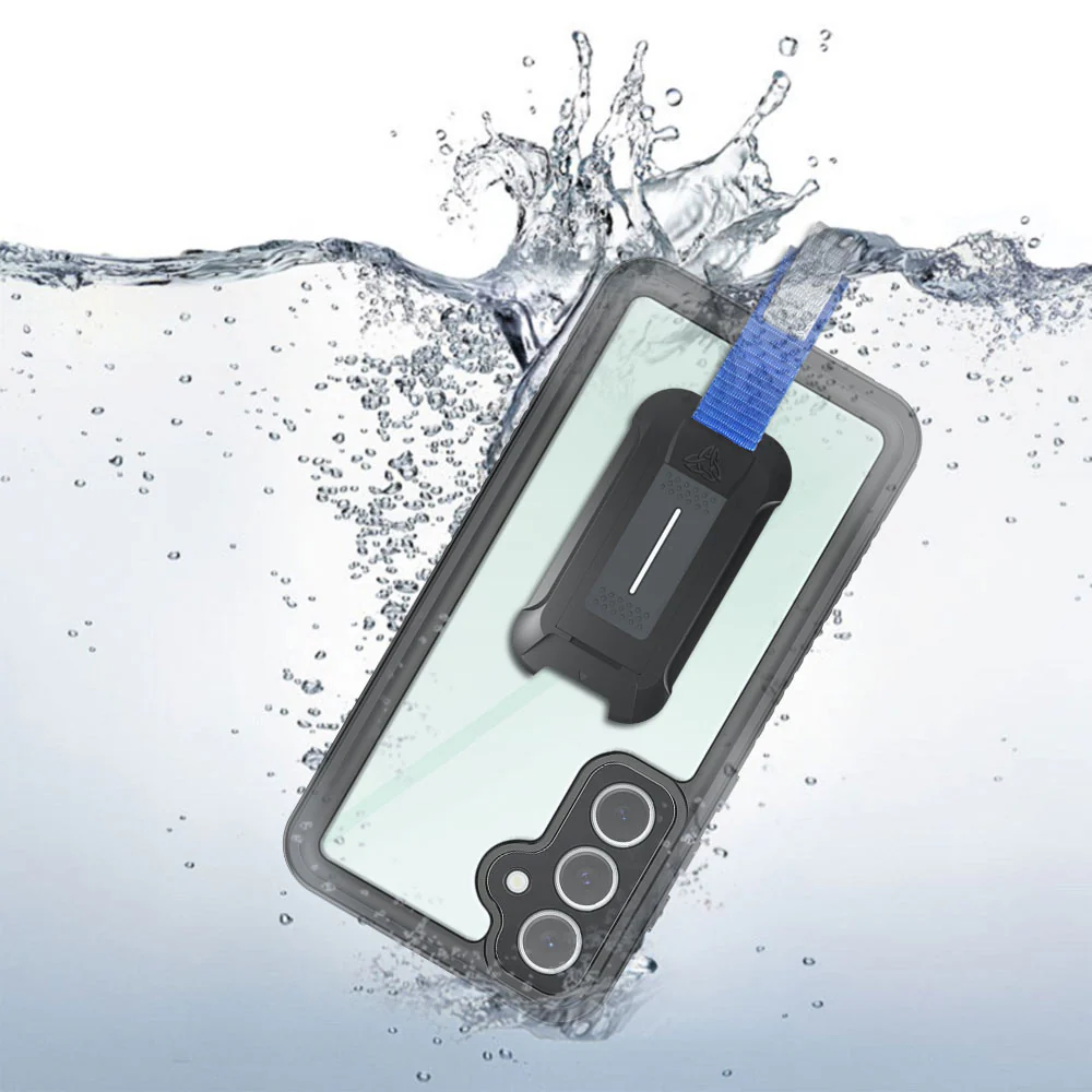 MX-SS24-S24FE | Samsung Galaxy S24 FE SM-S721 Waterproof Case | IP68 shock & water proof Cover w/ X-Mount & Carabiner - Image 2