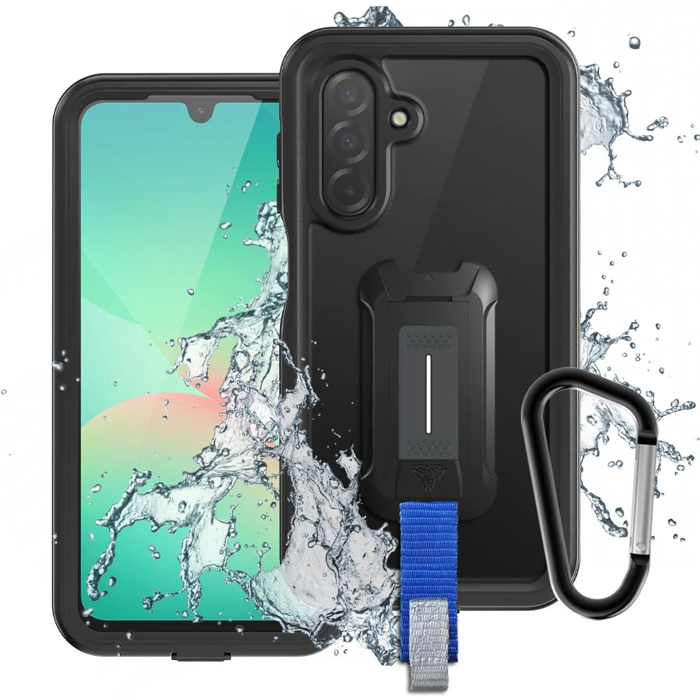 MX-SS25-A265G | Samsung Galaxy A26 5G SM-A266 Waterproof Case | IP68 shock & water proof Cover w/ X-Mount & Carabiner