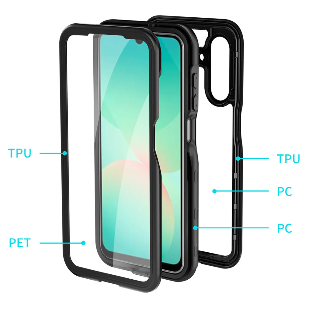 MX-SS25-A265G | Samsung Galaxy A26 5G SM-A266 Waterproof Case | IP68 shock & water proof Cover w/ X-Mount & Carabiner - Image 8
