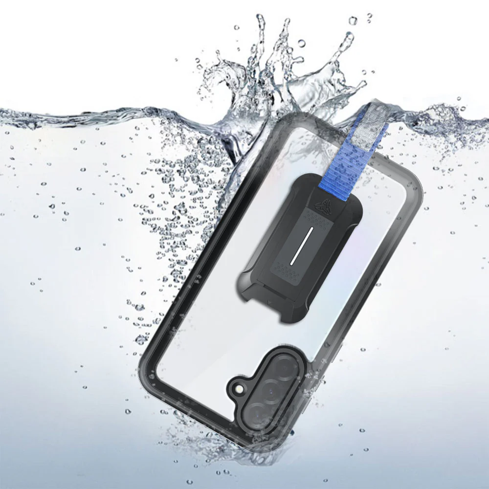MX-SS25-A365G | Samsung Galaxy A36 5G SM-A366 Waterproof Case | IP68 shock & water proof Cover w/ X-Mount & Carabiner - Image 2