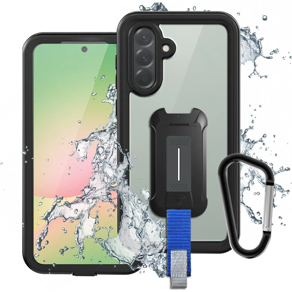 MX-SS25-A565G | Samsung Galaxy A56 5G SM-A566 Waterproof Case | IP68 shock & water proof Cover w/ X-Mount & Carabiner