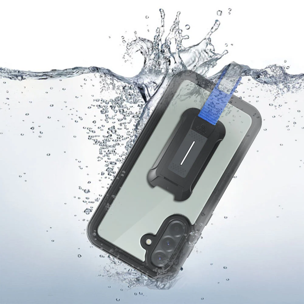 MX-SS25-A565G | Samsung Galaxy A56 5G SM-A566 Waterproof Case | IP68 shock & water proof Cover w/ X-Mount & Carabiner - Image 2