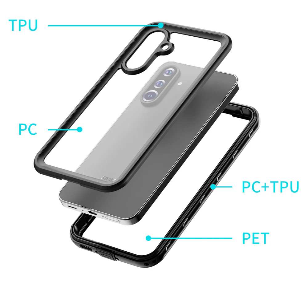 MX-SS25-A565G | Samsung Galaxy A56 5G SM-A566 Waterproof Case | IP68 shock & water proof Cover w/ X-Mount & Carabiner - Image 8