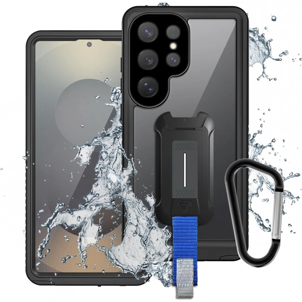 MX-SS25-S25U | Samsung Galaxy S25 Ultra SM-S938 Waterproof Case | IP68 shock & water proof Cover w/ X-Mount & Carabiner
