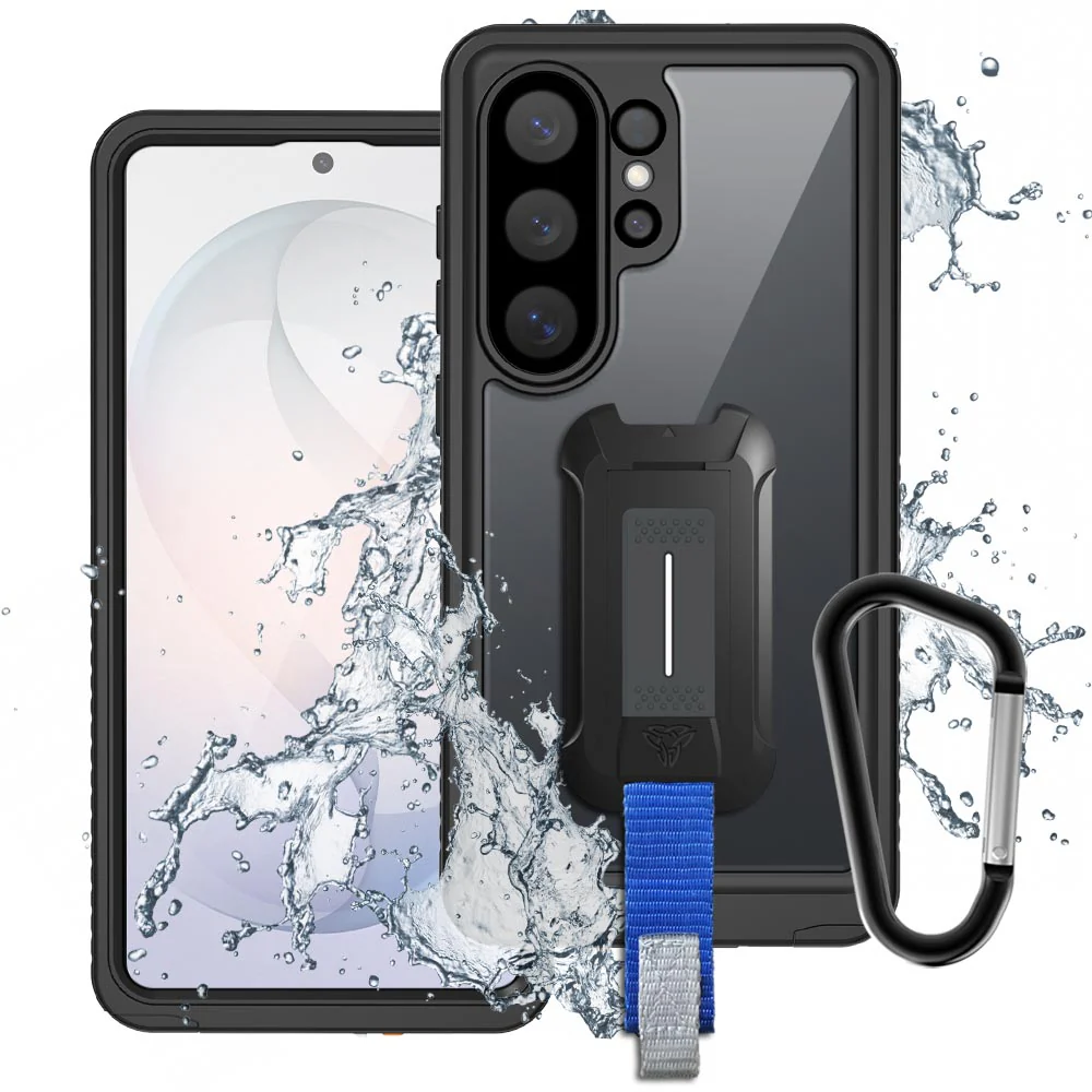 MX-SS26-S26U | Samsung Galaxy S26 Ultra SM-S948 Waterproof Case | IP68 shock & water proof Cover w/ X-Mount & Carabiner