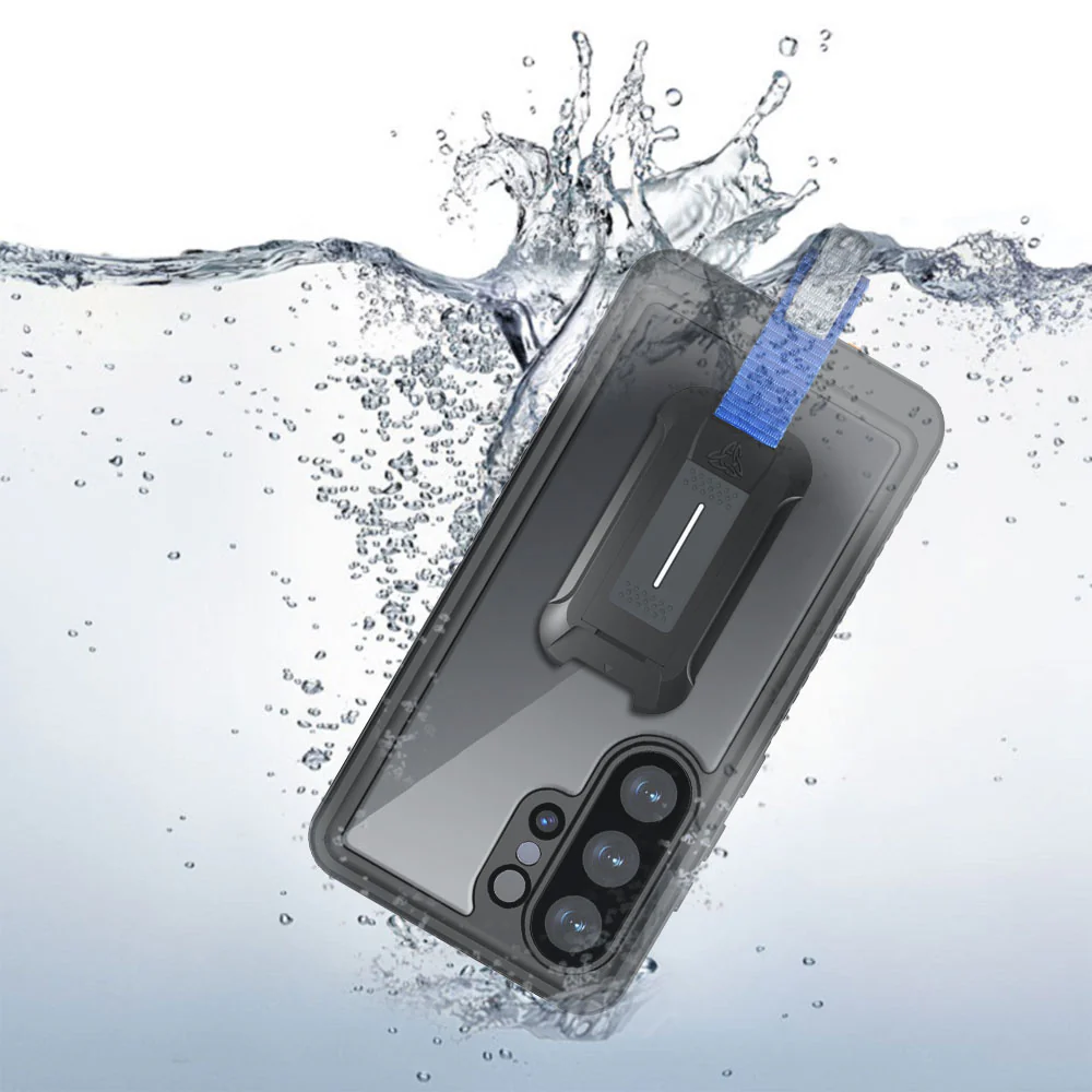 MX-SS26-S26U | Samsung Galaxy S26 Ultra SM-S948 Waterproof Case | IP68 shock & water proof Cover w/ X-Mount & Carabiner - Image 7